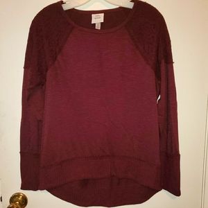 Ladies Bergundy Top